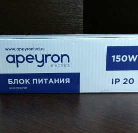 950.00 / шт03-50 Блок питания 150Вт, (слим-метал) 12,5А, 12В, IP20, 200*59*39 950.00 / шт03-50 Блок питания 150Вт, (слим-метал) 12,5А, 12В, IP20, 200*59*39